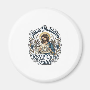 Imán Tarjeta de respuesta a la invitación de Jesús Tarj