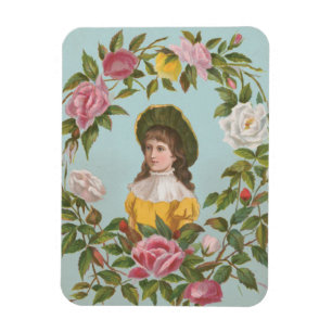 Imán Tarjeta de San Valentín alemana vintage kitsch, 18