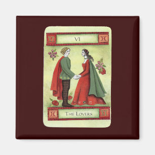 Imán Tarjeta de tarot "Los amantes"