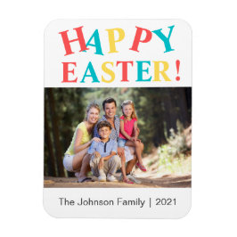 Imán Tarjeta de vacaciones de fotos de pascua feliz de 