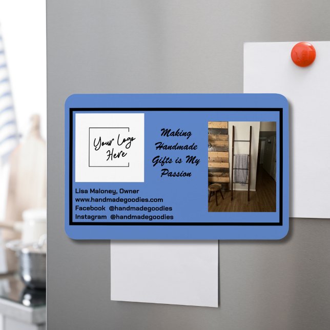 Imán Tarjeta de visita simple de su Personalizado fotog (Subido por el creador)