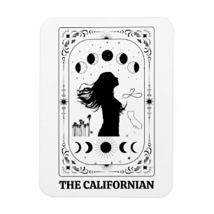 Imán Tarjeta del Tarot California Decoración Celestial