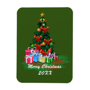 Imán Tarjeta magnética del árbol de Navidad
