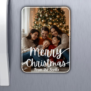 Imán Tarjeta Magnética - Tarjeta de Navidad con Foto Fa