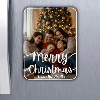 Imán Tarjeta Magnética - Tarjeta de Navidad con Foto Fa