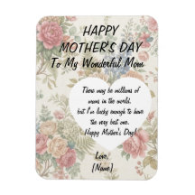 Tarjeta personalizada del Día de la Madre para la