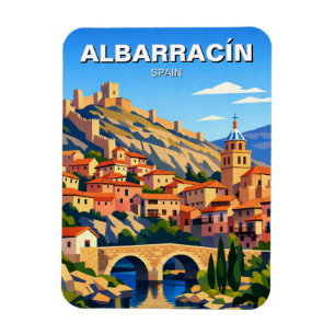 Imán Tarjeta postal de Albarracín España