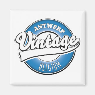 Imán Tarjeta postal de Antwerp belgium vintage