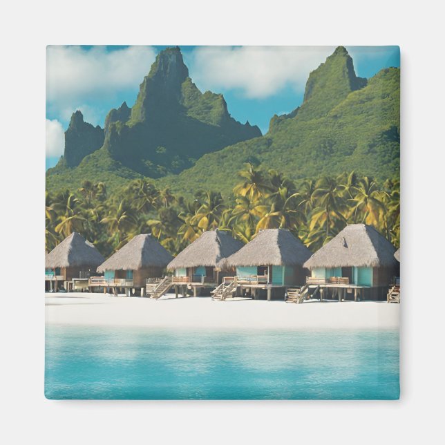 Imán Tarjeta postal de Bora Bora (Bora Bora e) (Frente)