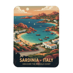 Imán Tarjeta postal de Cerdeña Italia