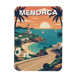 Imán Tarjeta postal de Menorca España