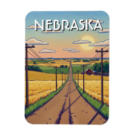 Imán Tarjeta postal de Nebraska