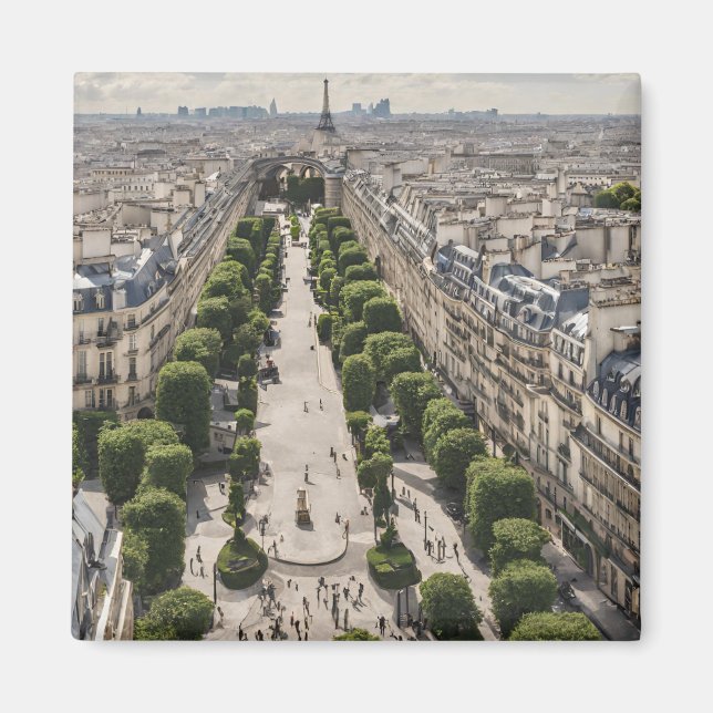 Imán Tarjeta postal de París (Frente)