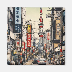 Imán Tarjeta postal de Tokio (2)