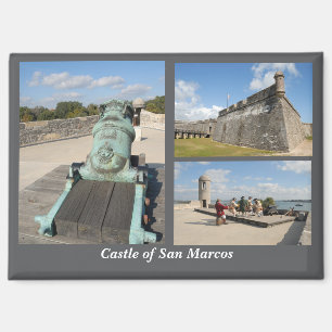 Imán Tarjeta postal del Castillo de San Marcos