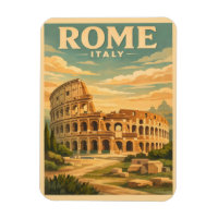 Tarjeta postal vintage de viaje Coliseo Roma Itali