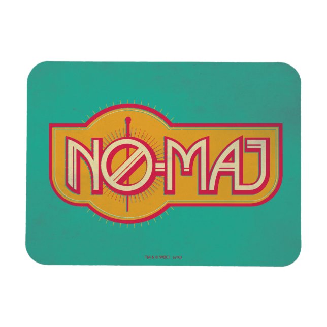 Imán Tarjeta roja y amarilla NO-MAJ™ (Horizontal)