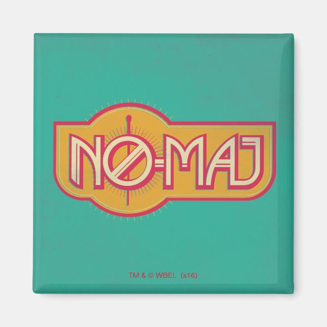 Imán Tarjeta roja y amarilla NO-MAJ™ (Frente)