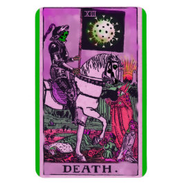 Imán Tarjeta Tarot de Coronavirus de Muerte