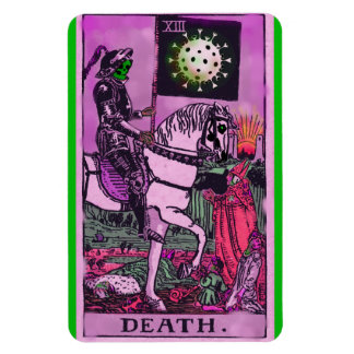 Imán Tarjeta Tarot de Coronavirus de Muerte