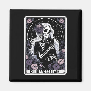 Imán Tarjeta Tarot De Skeleton Gótica De La Señora Del 
