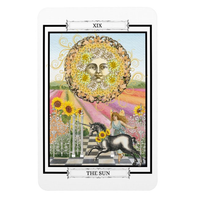 Imán Tarjeta Tarot "El Sol" (Vertical)