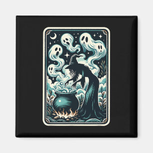 Imán Tarjeta Tarot Ghost Cauldron Gothic Supernatural