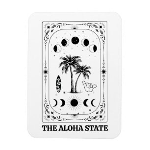 Imán Tarjeta Tarot Hawaii Aloha Souvenir Celeste Estata