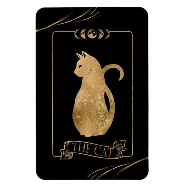 Imán Tarjeta Tarot para gato (Vertical)