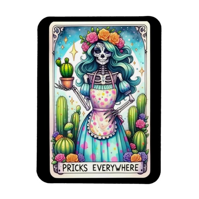 Imán Tarjeta Tarot por todas partes (Vertical)