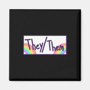 Imán Tarjeta Theythem Pronouns
