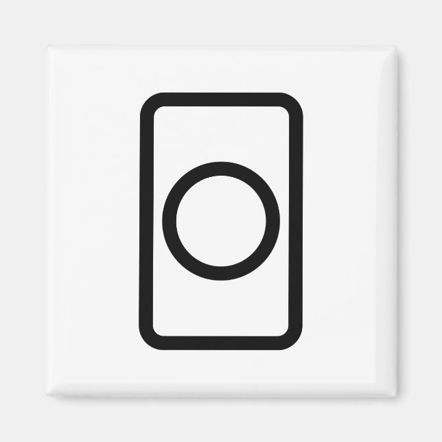 Imán Tarjeta Zener | Círculo hueco (Frente)