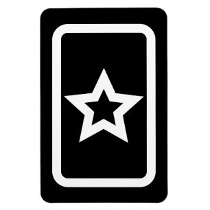Imán Tarjeta Zener   Estrella Hollow 5 punteada
