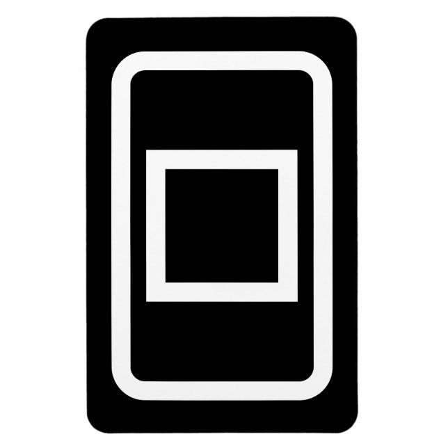 Imán Tarjeta Zener | Plaza hueca (Vertical)