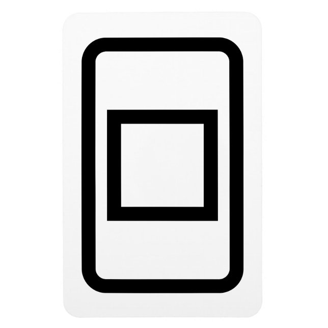 Imán Tarjeta Zener | Plaza hueca (Vertical)