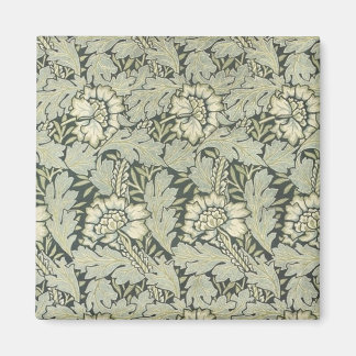Imán Tarjetas de diseño de tela floral William Morris