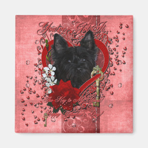 Imán Tarjetas del día de San Valentín - llave a mi