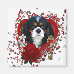 Imán Tarjetas del día de San Valentín - llave a mi