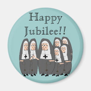 Imán Tarjetas del jubileo de la monja