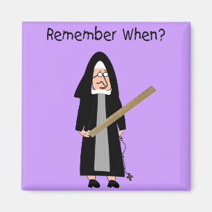 Imán Tarjetas divertidas de la monja: Las monjas