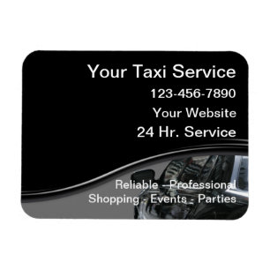 Imán Tarjetas Magnéticas de Negocio de Taxi