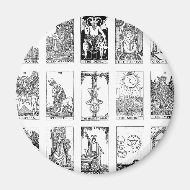 Imán tarot antiguo (Frente)