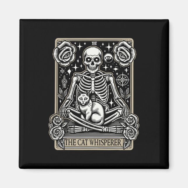 Imán Tarot Card Emo Gothic - Occulta Al Whisperer Del G (Frente)