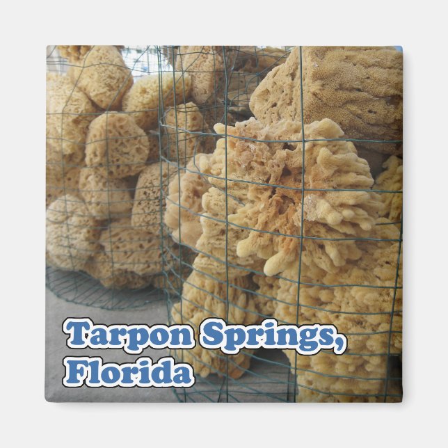 Imán Tarpon Springs Sponges Magnet (Frente)