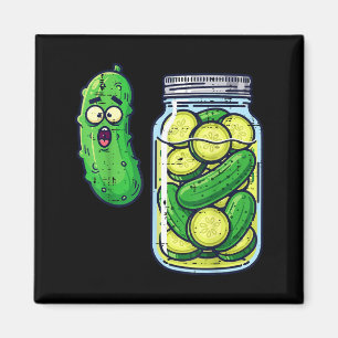 Imán Tarrito De Pepino Sorprendido Meme Divertido Humor