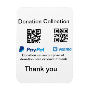 Imán tarro de propinas para donaciones añade tu nombre
