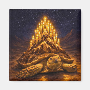 Imán Tarta de cumpleaños de tortuga Sulca del desierto