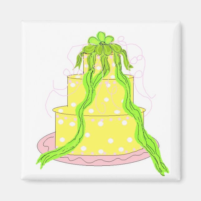 Imán Tarta De Limón Diseñada (Frente)