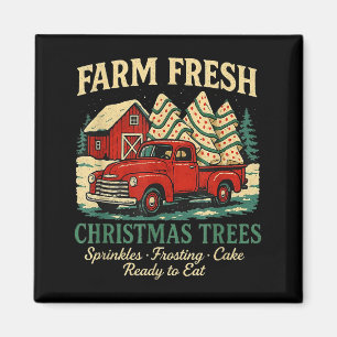 Imán Tarta de Navidad Debbie Fresca de Granja Camión Ro