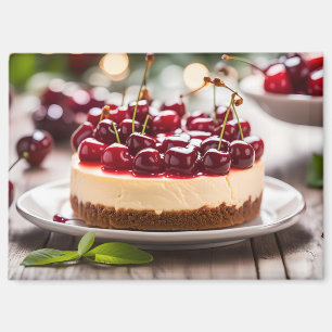 Imán Tarta de queso con cerezas